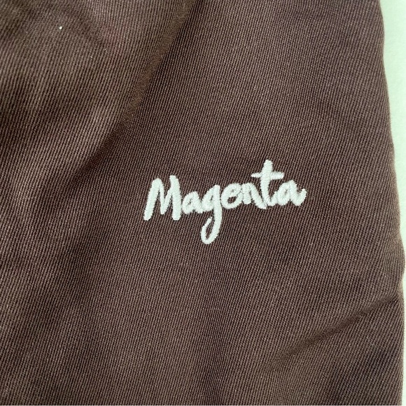 Magenta Dark Brown Chinos - Picture 5 of 7
